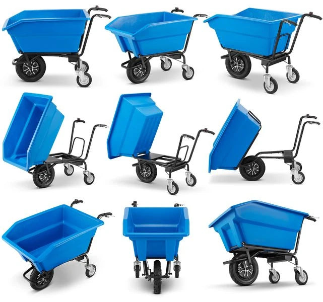 Carriola elettrica KEA-230 300 L 300 kg con benna ribaltabile - immagine 7