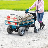 Carriola Makita LXT 18Vx2 per lavori verdi e manutenzione
