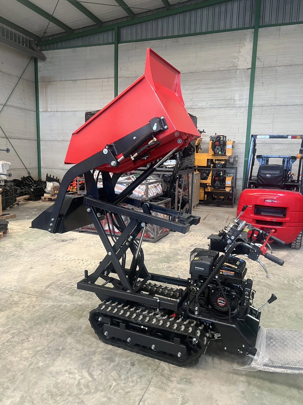 Mini dumper autocaricante 500 kg per trasporto materiali - immagine 15