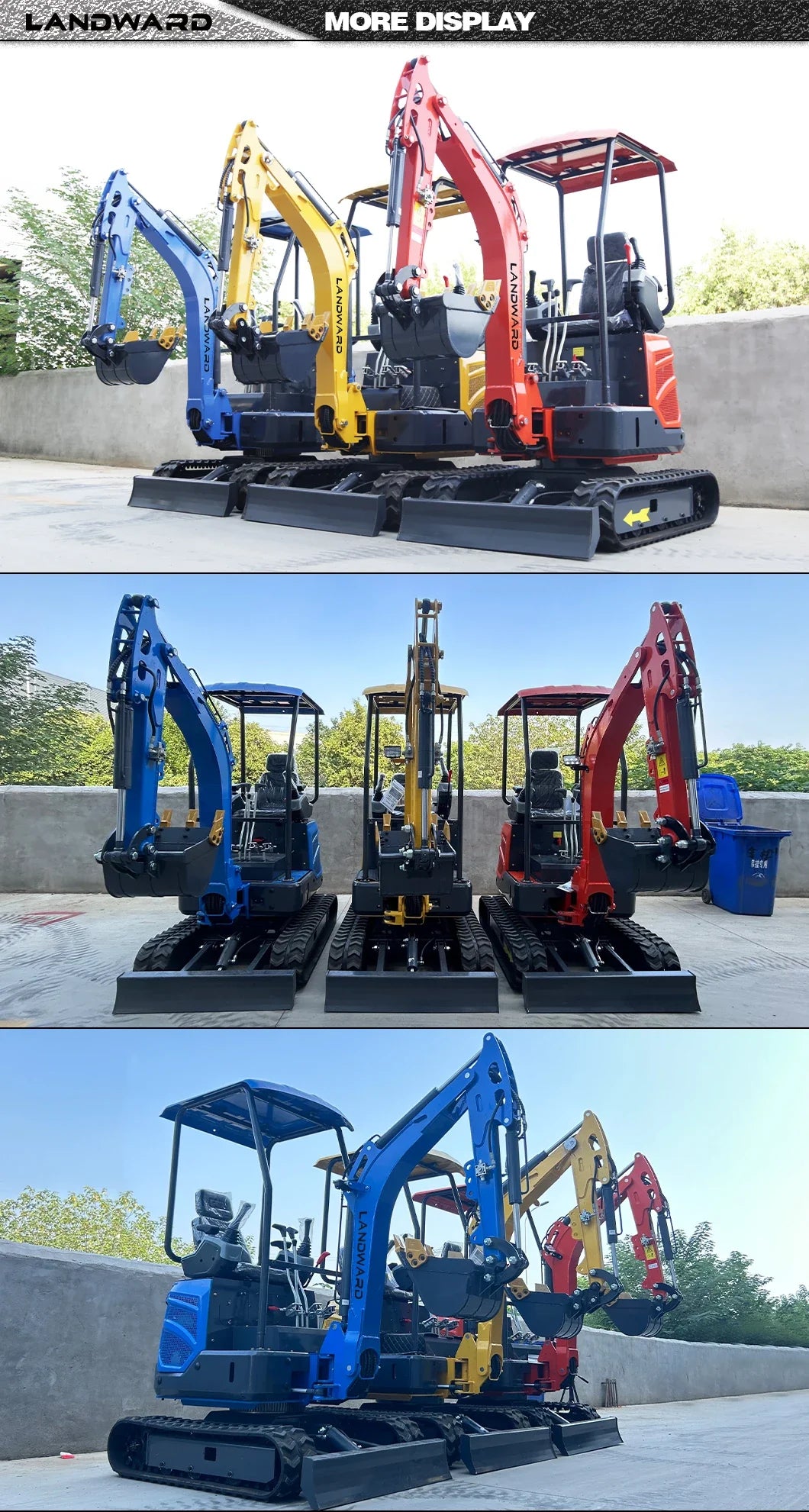 Mini escavatore 1,8 t compatto per scavi e paesaggistica - immagine 3