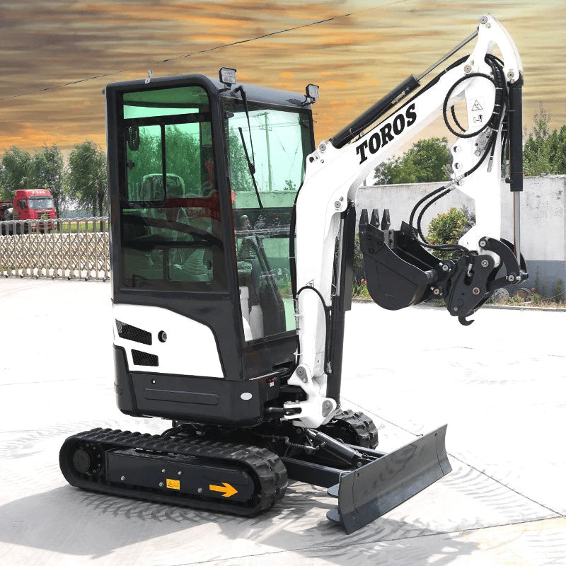 Mini escavatore Toros 1,8 t Kubota D902 per cantieri versatili - immagine 7
